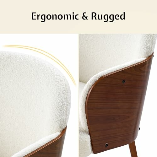 Stylish accent chair enhancing modern interior decor