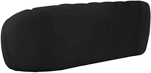 Black cushion or pillow with a simple design