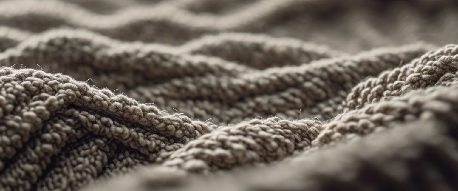 Boucle fabric detail