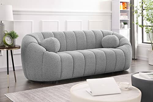 Meridian Elijah Collection Boucle Sofa