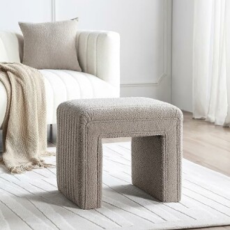 Get Set Style Boucle Vanity Stool Chair