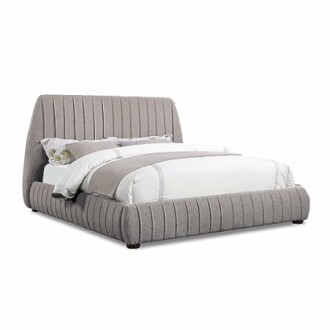 Daphne Modern Soft Boucle Upholstery Panel Bed