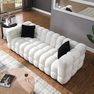 DEINPPA 3-Seater Modern Bubble Sofa