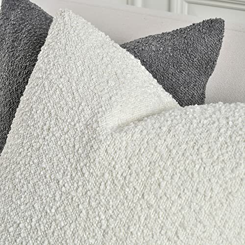 Sunkifover Textured Boucle Pillow Covers