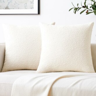 Mixhug Boucle Throw Pillow Covers