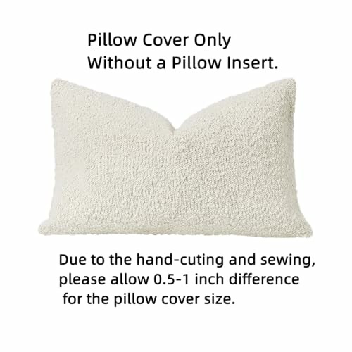 White pillow cover without insert.